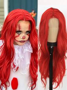 Long Wavy U-Part Lace Wig For Kids Nature Synthetic Wigs For Cosplay Daily Use Heat Resistant Headband Wigs(Excluding Accessories) - Multicolor - View 13