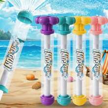 1pc-Summer Swimming Pool Beach Water Gun, 4-Color Fireworks Spray Water Gun, Pull-Out Outdoor Water Gun - Multicolor - View 3