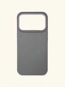 1pc 4-Color Optional Solid Color Lychee Texture Faux Leather Large Window Phone Case, Ins Premium Minimalist Business Solid Color Leather Texture, A Classic Black / B Beige White / C Premium Gray / D Caramel Brown, Faux Leather Matte Lens Raised Full Coverage Anti-Drop Soft Shell, Autumn/Winter Commute Versatile, Suitable For Personal Use And Gift; Compatible With IPhone Case & Galaxy Case, Compatible With IPhone 17 - Multicolor - View 17