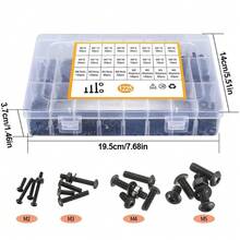 1225pcs Stainless Steel Hex Screws And Socket Bolts Nuts Set Assorted M2 M3/M4/M5 - UK-h423801 - View 6
