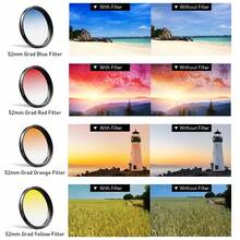 APEXEL 7-In-1 Phone Filter Kit, 52mm ND32/CPL/Starlight/Gradient, For Smartphones, DSLRs, Quick Mount, Creative Effects - A - View 9