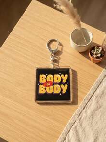 1pc/6pcs K-Pop B/TS Cute Funny Aesthetic Acrylic Keychains, Funny Meme Theme Includes Fashion Glasses Q-Version Member Group Photo And CAUTION Warning Line, Cute Lightstick And Heart, Funny Logo Square Pattern Pendant, Backpack And Car Key Accessories, K-Pop Fan And ARMY Fan Gift - Multicolor - View 9