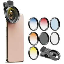 APEXEL 7-In-1 Phone Filter Kit, 52mm ND32/CPL/Starlight/Gradient, For Smartphones, DSLRs, Quick Mount, Creative Effects - A - View 3