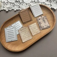 1 buah Cetakan Pemotong Logam Papan Pesan Mini, Cetakan Cetak Buatan Tangan Kreatif Vintage yang Indah untuk Scrapbooking, Album Foto, Kartu, Dekorasi Kartu Ucapan, dan Pembuatan Hadiah - A - View 3
