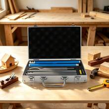 8Pcs Wood Turning Tools Carbide Tipped Lathe Tools Rougher Turning Chisels Set - Default - View 1