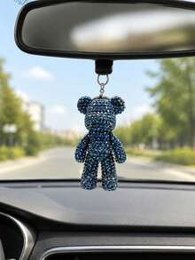 1pc DIY Bear Diamond Keychain Pendant, Fun Handmade Craft, Suitable As Souvenir For Birthday, Graduation, Valentine's Day And Christmas - Multiple Styles - View 5