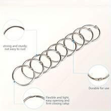 18-Piece Set Of 1-Inch Binding Rings – Loose-Leaf Rings For Flashcards, Index Cards, And Keys - A - View 6