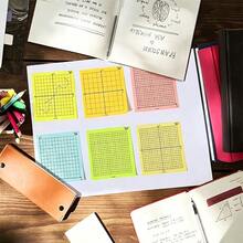 8pcs Multifunctional XY Axis Table Sticky Notes, Office & Study Strong Adhesive Multi-Pattern Sticky Notes - one-size - View 2