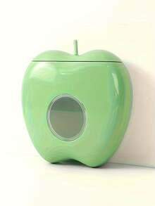 1pc Apple-Shaped Wall-Mounted Storage Box, Multi-Functional Dust-Proof Plastic Organizer For Cling Film And Plastic Bags, Durable Plastic Material, Space-Saving Kitchen Wall Decor, Easy To Clean, Suitable For Small Living Spaces, Home Essential - Multicolor - View 6