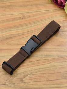 [1 Adjustable Elastic Belt]1 Stylish And Simple Adjustable Elastic Buckle Belt, Accessories - A - View 8