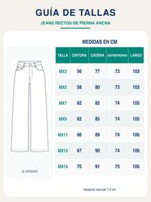 Pantalones holgados azules lavados con costuras horizontales tela suave elástica para ocultar volumen y looks urbanos - Azul oscuro - Ver 7