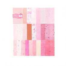 50pcs Vintage Ink Wash Floral Plaid Texture Journaling Writable Background DIY Decorative Base Paper - Vintage - View 1