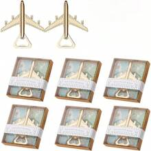 Airplane Bottle Opener, Suitable For Weddings, Air Travel, Guest Beer Bottle Openers, Party Souvenirs Or Decorations - View 1