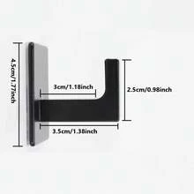 1pc Adhesive Bathroom Towel Hook, Wall Mounted Heavy Duty Robe Hook With Strong Sticky Backing, No Drilling Waterproof Space Saving Organizer For Towel Robe Bag Coat Hat, Rustic Home Bathroom Decor & Storage, Summer Style Gift For Family - View 7