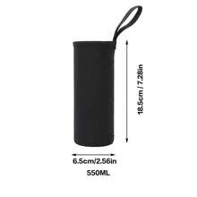 Vacation Bottle Protector, Printed Design Bottle Holder For Domestic And Overseas Holiday Trips - Black - View 2
