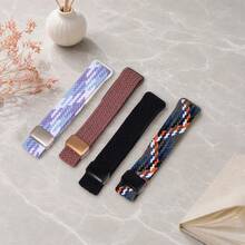 Magnetic Nylon Watch Band, Compatible With Air, Breathable Replaceable Strap, With Plastic Buckle, Adjustable Performance Loop, Suitable For Screenless Fitness Tracker - Air - View 3