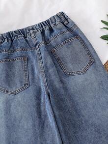 Boys' Summer Denim Jeans, New Fashion Style - Blue - View 7