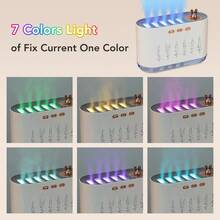 7-Color Voice-Activated Humidifier With 5 Mist Outlets + 700ML Large Water Tank, 20-Color Light, 6-Hour Timer, Essential Oil Compatible, Christmas Gift, Birthday Gift, Practical And Beautiful Gift For Friends And Family - Colorful Lights - View 4