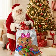 2pcs Christmas Theme Oversized Gift Bags, Can Be Used As Christmas Gift Bags, Decorative Props, Create Christmas Atmosphere, Perfect For Holiday Gift Bags, Wedding Packaging, Birthday Party Gift Bags And More - B - View 10