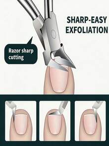 7-Piece Stainless Steel Nail And Callus Remover Set - Odorless Manicure And Pedicure Set, No Electricity Required, With Portable Storage Box - Multicolor - View 3