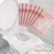 100pcs Portable Disposable Toilet Seat Covers - Suitable For Hotels, Airplanes And Outdoor Camping, Individually Wrapped, Soft And Hygienic, Fits Most Toilet Shapes, Essential For Public Restrooms, Portable Toilet Seat Covers, Airplane Bathroom Accessories, Hygiene Protection, Toilet Seat Covers, Travel Essentials - View 9