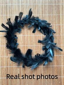 1pc Gothic Vintage Headpiece, Suitable For Holiday Dress-Up And Celebration Events, Ideal Gift Accessory, Decoration And Performance Costume, Also Perfect For Halloween - Black - View 7
