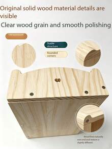 Tempat Tidur Burung Beo, Sarang Burung Kayu Solid, Set Tiga Buah, Platform Istirahat Empat Musim, Lanskap Interior Sangkar, Hammock, Little Sun, Peony. - View 6