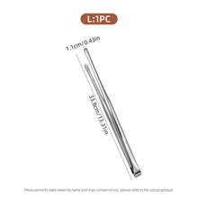 1/3Pcs Stainless Steel Food Tongs, Multi‑Size Serrated Long Handle Kitchen Tongs, Reusable Metal Serving Clip For BBQ Grilling Salad Buffet Party Cooking Utensils - Silver - View 9