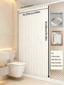 High-End Foldable Screen, No Drilling Installation, Suitable For Living Room, Bedroom, Bathroom And Wardrobe. Provides Light Blocking, Dust Protection And Privacy. Adopting Modern Minimalist Luxury Style, These Foldable Fabric Screens Are Easy To Store, Making Them Versatile Home Decor Items. - ZDL-1 - View 21