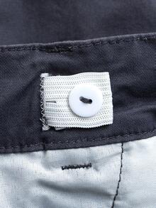 男童春秋刺繡Logo咖啡棕純棉休閒長褲 - 灰色 - 查看 9