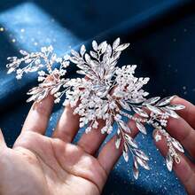 1pc Casual Party Elegant Zinc Alloy Headband Bridal Wedding Hair Accessory All Seasons - Multicolor - View 5