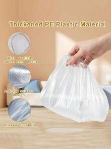 1/3 buah Pelindung Sepatu Hujan Sekali Pakai Tahan Air dan Anti Selip, Plastik Transparan Putih Tebal dengan Tali Serut, Anti Selip dan Tahan Aus, Pelindung Sepatu Penting untuk Perjalanan - Beraneka warna - View 7