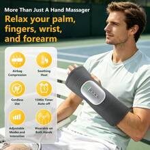 Hailicare Máy massage tay nén khí 3 chế độ 4 mức cường độ 4 mức nhiệt, massage cổ tay và bàn tay, thư giãn cổ tay dùng cho nhà và văn phòng, quà Giáng Sinh - Xem 2