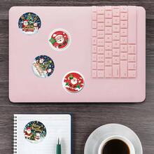 1004pcs/2roll, Gift Envelope Decorative Stickers, Scrapbook Decorative Stickers, Merry Christmas And Santa Claus Patterns, Planner Collage Materials, Christmas, Christmas Elements. Gift Wrapping Seal, Vintage Photo Album, Storage Jar. Gift Box Decoration And More - Christmas Elements - View 4