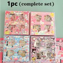 Cute Sanrio Cartoon Boxed Sticker Set, Waterproof Self-Adhesive Stickers, Fresh And Adorable Patterns, DIY Decoration For Planner, Water Bottle, Notebook, Luggage, Girly Handmade Material, Student Daily Decoration, Holiday Gift - Multicolor - View 10