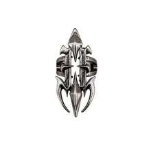 CIREY 1pc Gothic Decadent Metal Series Dark Industrial Hollow Ring, Fashionable And Elegant - Distressed Metal Ring - View 8