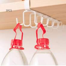 1/2pcs Hat And Bag Storage Rack, Belt Storage Rack, Closet Accessory Storage Rack, 6 Hat Hooks, Closet Clothing Storage Rack, Drill-Free Easy Storage Rack, Closet Hook Organizer, Longest Side 10.2 Inches, Second Longest Side 8.6 Inches, Height 3.1 Inches - Upgraded White - View 11
