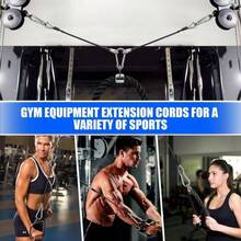 1/2pcs 25cm Fitness Steel Cable Extension, Suitable For Home Fitness Equipment, Suitable For Triceps Pushdown And Leg Extension Training Machine - A - View 7