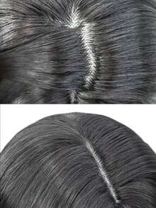 alicegarden Wig sintetis sepanjang 28 inci dengan gaya bergelombang alami dalam warna hitam-cokelat yang menakjubkan. Desain belahan tengah, wig palsu ini sangat cocok untuk penggunaan cosplay pesta sehari-hari, menawarkan wig alami dan tahan lama sebagai hadiah untuk para wanita. - Hitam Coklat - View 6