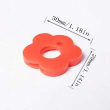 1/10PCS Randomly Colored Multi-Colored Flower-Shaped Silicone Keycaps, Colorful Flower Silicone Elastic Key Label Covers, Multi-Colored Flower Key Cover Set, A Sweet Gift For Sisters And Friends, Key Covers, Office Supplies, Household Items. - Multicolor - View 8