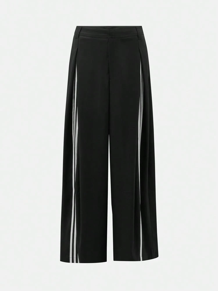 Adidas Originals Men's 3S DELUXE PANTS Woven Long Pants LE9682 - Black - View 1