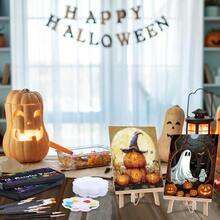 Cholemy 36 Pcs Paint And Sip Kit Adults 8''x10'', Halloween Pumpkin - Halloween Pumpkin - View 8