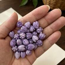 10X12mm 25pcs Composite Resin Coral Flower Beads, Pikake Flower Beads, Carved Jasmine Flower Beads - 25pcs-coral Flower Beads - View 20