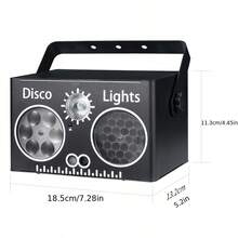 DJ Disco Projection Lamp, Voice-Controlled Party Lamp, Stage Lamp, Atmosphere Lamp, With Remote Control And Support For DMX512, Suitable For Bars, KTVs, Weddings, Festivals, Stage Performances, Dancing, Christmas, Halloween, Birthdays - US B Type Plug(110-127V) - View 12