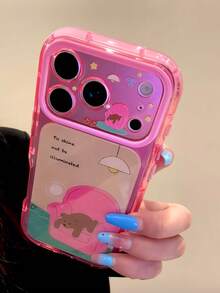 Korean Style Cute Cartoon Bear Phone Case Compatible With Iphone 17 Pro Max, Soft Girl Aesthetic, New Apple 16 Pro, 15 Pro, 18 Pro Max, Full Coverage Shockproof Protective Cover For Women - Multicolor - View 3