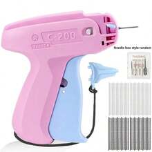 Portable Garment Tagging Gun Complete Set Clothing Tagging Gun Kit, Garment Price Label Tag Gun With Barbs & Replacement Needles, Portable Price Tag Attacher Tool For Retail Shop Clothing Store - D-Pink - View 2