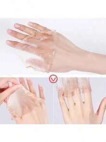 Lilin Eksfoliasi Tangan dan Kaki Rose, Membersihkan Kulit dan Mengangkat Sel Kulit Mati, Perawatan Tangan dan Kaki, Masker Tangan Peel-Off - Rose - View 5