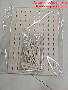 20pcs/Set Vertical Wooden Pegboard Jewelry Display Rack, Bohemian Style, Rich Hooks To Meet Storage And Display Needs, Four-Corner Support Structure For Stability, Home Desktop Decor, Jewelry Storage, Jewelry Tower - Multicolor - View 11