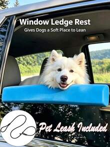 Dog Car Window Headrest, Pet Window Chin Rest, Soft Foam Car Travel Accessory, Pet Car Window Chin Support Tool, Suitable For Small And Medium Dogs During Road Trips - Multicolor - View 3