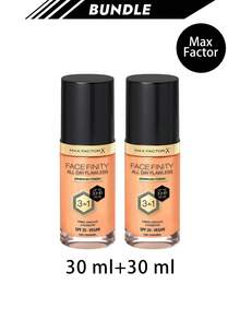 Max Factor [حزمة] كريم أساس فيغان Facefinity All Day Flawless 3 In 1 درجة C85 Caramel سعة 30 مل * 2 - كراميل C85 - مشاهدة 1